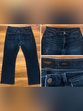 Outpost Men’s Indigo Straight Jeans - Dark Blue